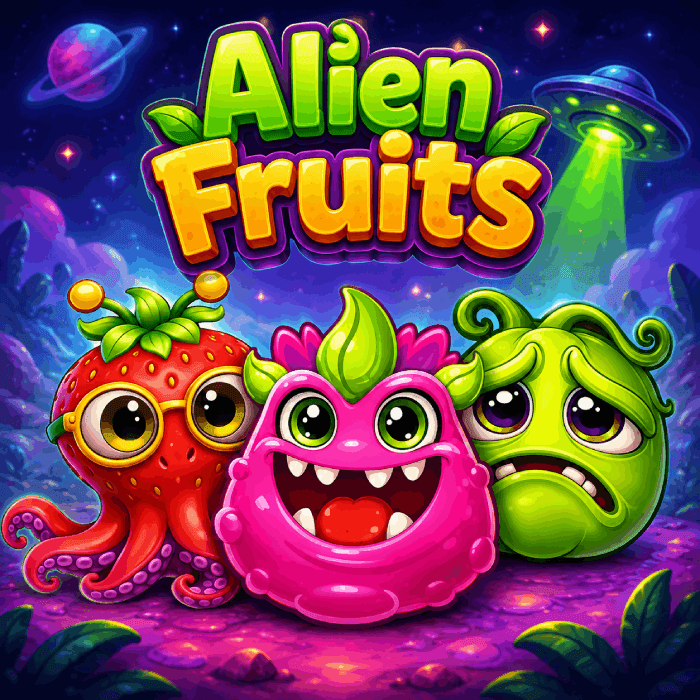 Alien Fruits slot game artwork
