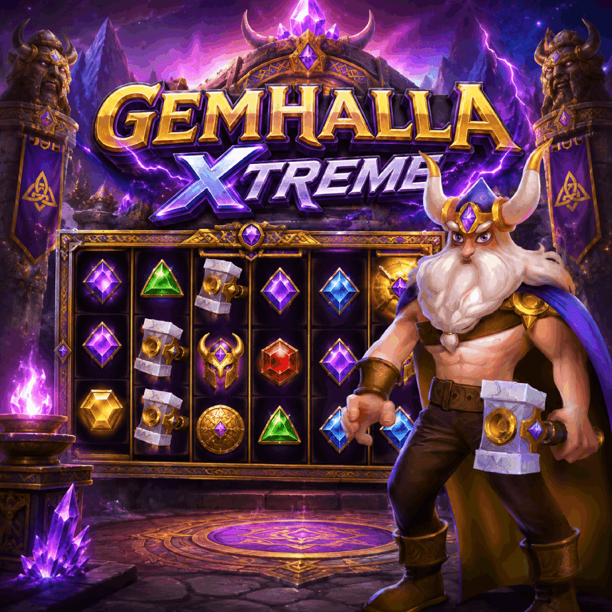 Gemhalla Xtreme slot game artwork
