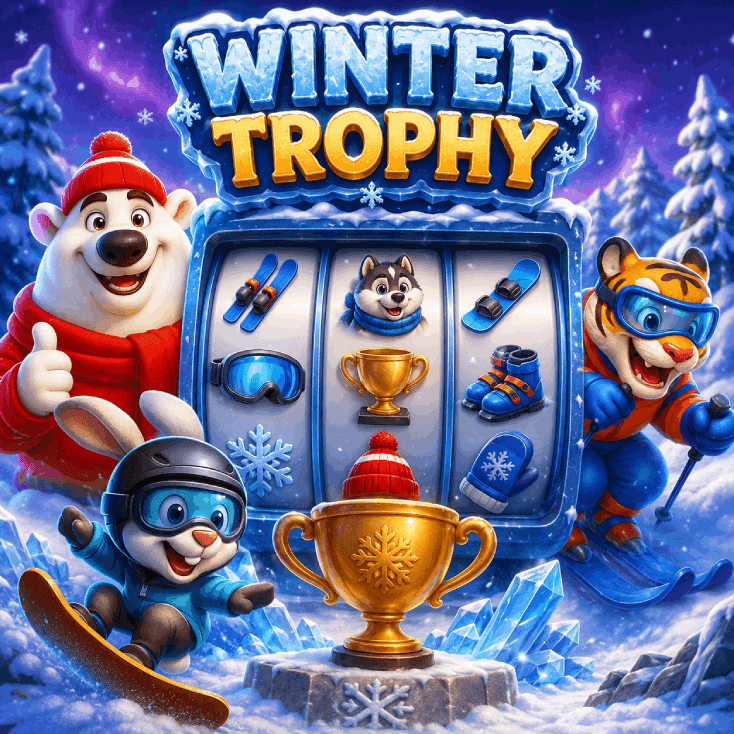 Winter Trophy slot game artwork